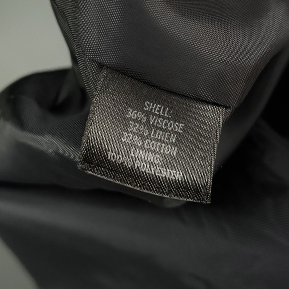 Semantiks Tweed Trimmed Black White Open Front Retro Career Office Jacket Size 8 - Picture 4 of 5